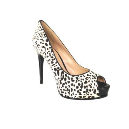 Guess, Shoes with heel 12 Mod Honoraly animal leather D15Gu 37 Zwart, Dames, Maat:40 EU