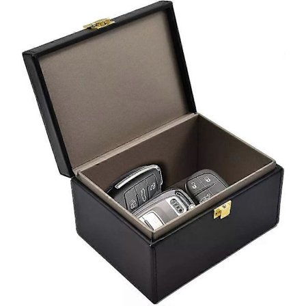 Faraday-boks Nøkkelbrikke Beskyttelse, RFID Signalblokkerende Boks for å Forhindre Nøkkelfri Biltyveri