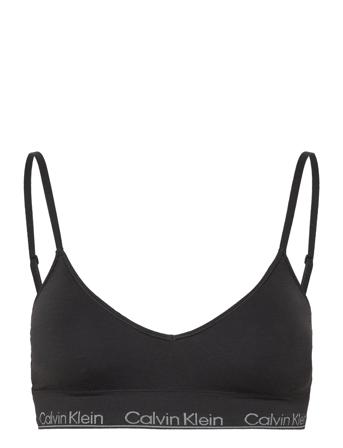Lght Lined Triangle Lingerie Bras & Tops Soft Bras Bralette Black Calvin Klein