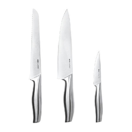 SAVORY Knivset 3 delar CUISINE Köksredskap Silver ONESIZE