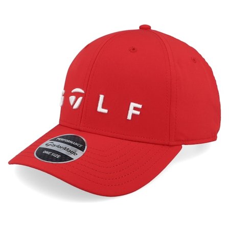 Taylor Made - Red - adjustable - Cap - Lifestyle Golf Logo Red Adjustable - Hatstore
