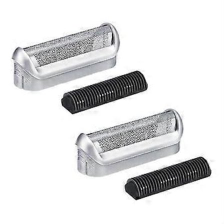 2-pak Udskiftningsbarberblad Skære Folie Sæt Barberhoved Udskiftning til Braun 5S P40 P50 P60 P70