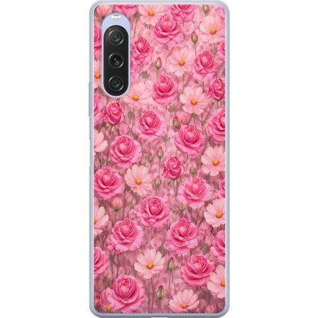 Yhteensopiva Puhelinkuori Sony Xperia 10 V Petal Reverie Blush Rose