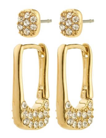 Pilgrim | Instant Earrings 2-In-1 Set, Gold-Plated | ONE SIZE