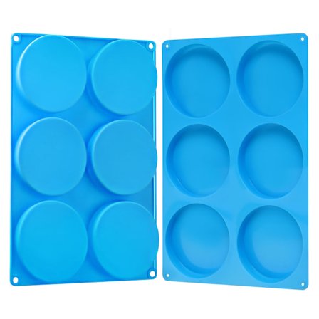 2 st runda bakformar i silikon, 4 tum stor frukostmacka form silikon Whoopie form, non-stick hamburgerform äggbricka