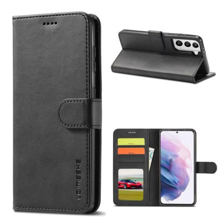 Samsung Galaxy S21 - Lc.imeeke Plånboksfodral - Svart Black Svart