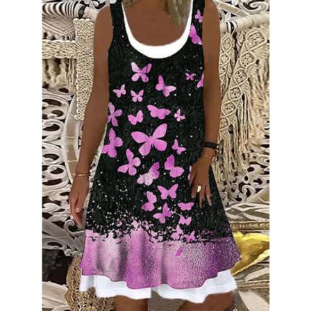 Dam Sommar Elegant Ärmlös Festklänning Sexig Off Shoulder C