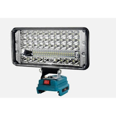 90W Fr Makita Li-ion Batteri LED Arbetslampa 18V Strålkastare Lampa Ficklampa