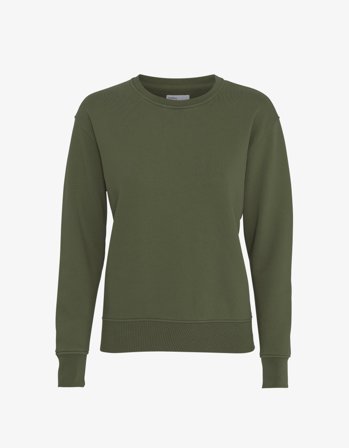 Women Classic Organic Crew - Seaweed Green - XL