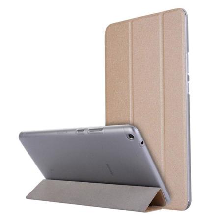 Huawei MediaPad T3 8.0 Læder etui med silke tekstur - Guld Gold