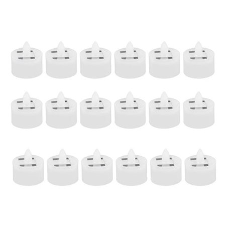 18 delar Solar värmeljus Flameless Outdoor LED Vattentäta uppladdningsbara ljus (1,5 X 1,4)