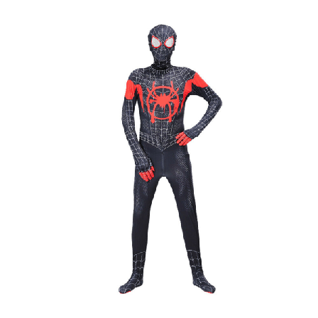 Barn Pojkar Far From Home Spiderman Zentai Cosplay Kostym Outfit black 120cm 130cm