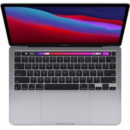 Apple - 13,3" MacBook Pro Touch Bar (2020) - Apple M1-chip - RAM 8GB - 256GB - Stjerneskær (2020) - Refurbished - God stand - Grade C