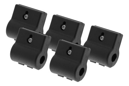 Deltaco Addon mounting clip for HDMI pigtail adapter ring x5, black