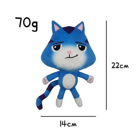 25 cm Gabby Dukkehus Plys dukke tegnefilm Katte udstoppet legetøj Blue