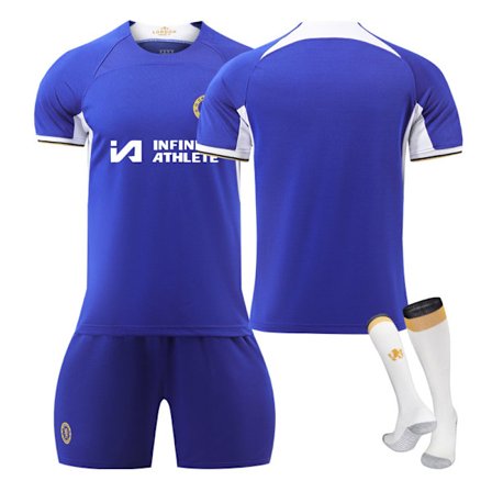 23-24 Ny Chelsea hjemmebanetrøje til voksne og børn sæt nr. 1 1