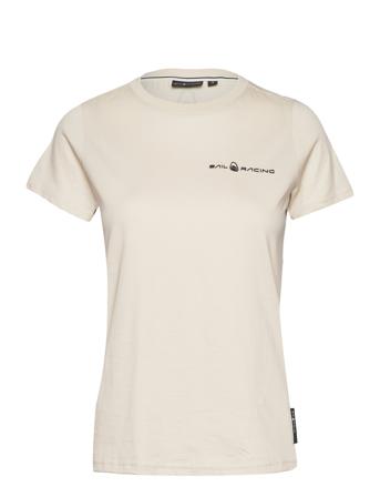 W Gale Logo Tee Beige Sail Racing