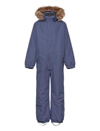 Coverall W. Fake Fur Color Kids Blue