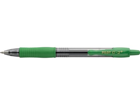 PILOT Gelpenna G-2 Plus 0,7 grön - Lyreco - Kontorsmaterial - Pennor - Gelpennor
