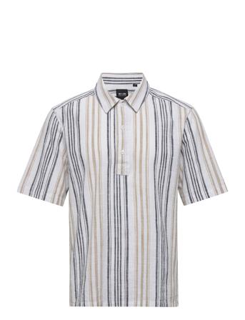 Onsbree Ss Reg Slub Shirt Cs Kortermet Skjorte Multi/mønstret ONLY & SONS