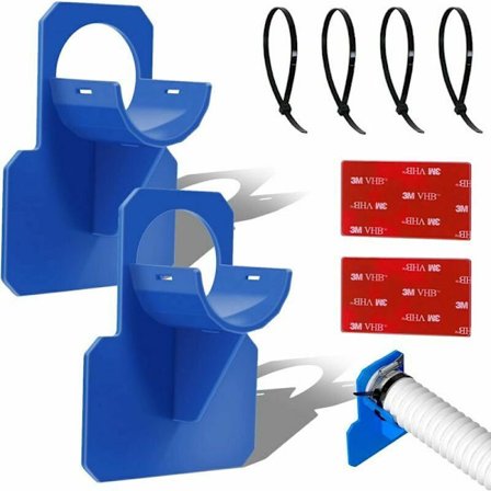 2 st pool slangklämma plast pool slangklämma pool vattenslangklämma för pool slangar inom 38mm, blå