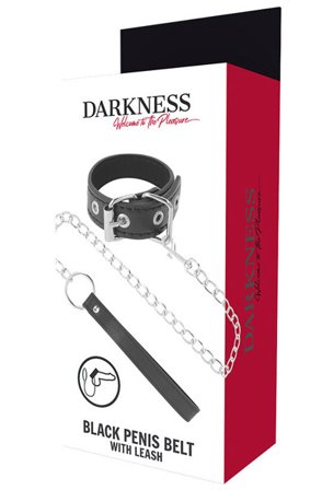 Kjøp Darkness Penis Ring With Strap - Ball stretcher med bånd | God pris