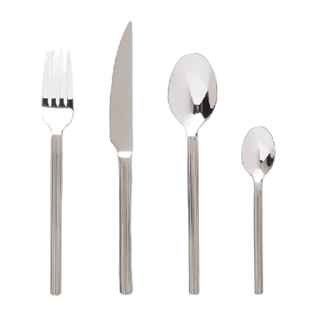 Åhléns Home Bestickset RILLS 16 delar Bestick Silver ONESIZE