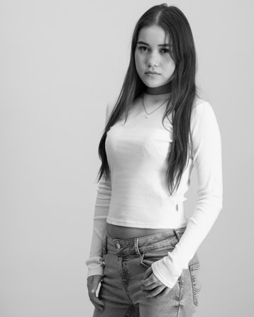 Garcia T-shirt long sleeve Valkoinen T-paidat Tytöt - Kids Brand Store