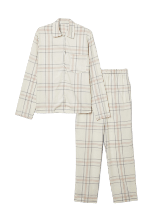 Å WOMAN Rutig flanellpyjamas PENNYLANE Sovkläder Rosa M