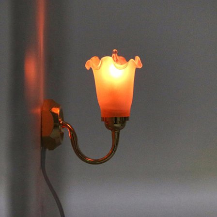 Dockhus Mini Gyllene Blomknopp Vägglampa