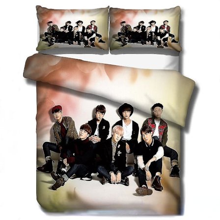 Wish Bts Stor Kollektion Sängkläder Fyrdelat Hemtextil Täcke Örngott Q