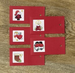 Broderikit Juletiketter 6-pack