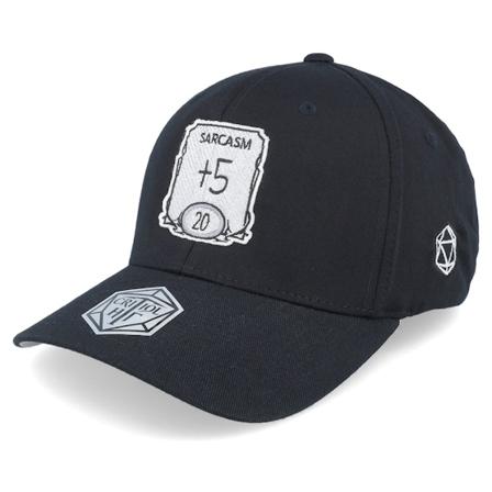 Critiql Hit - Zwart flexfit Cap - Sarcasm Ability Wooly Combed Black Flexfit @ Hatstore