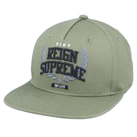 King Apparel - Grön snapback Keps - Earlham Tech Fern Snapback @ Hatstore
