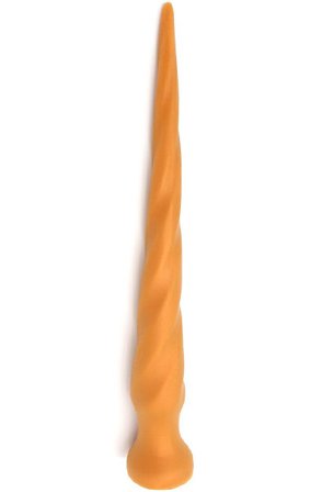 Gold Play Twist Small 45cm Ø5,5cm Extra lång analdildo - Blushme.se