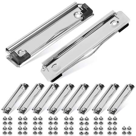 10 stk. Clipboard Clips Monterbare Hardboard Clips Store Robuste Clips Med Søm Til Skolekontor Klasseværelse_Specielle Gaver Som Vist(F807)