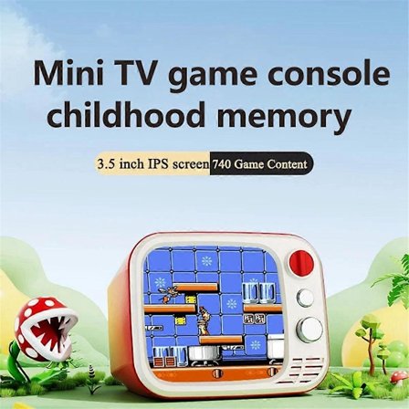 H7 Retro Nostalgisk TV Spillkonsoll Dobbel Spillere TV Spillkontroller B