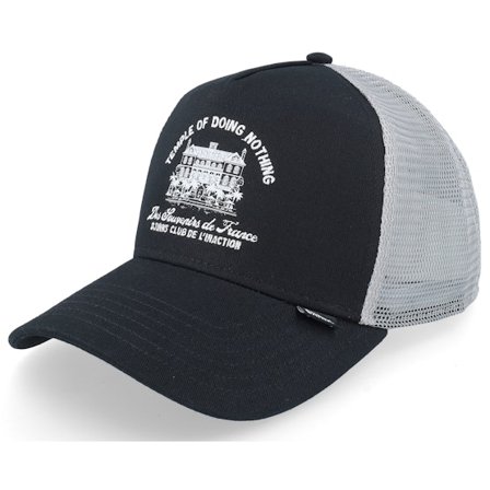 Djinns - Temple Dnc Black/Grey A-Frame Trucker Trucker Black Cap - @ Hatstore