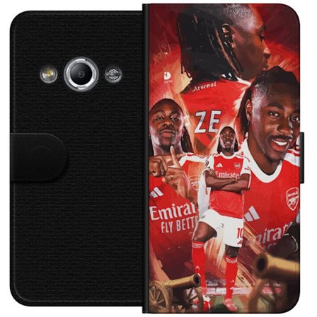 Yhteensopiva Lompakkokotelo Samsung Galaxy Xcover 3 Arsenal collage - Eberechi Eze useissa poseissa punaisessa ottelupaidassa