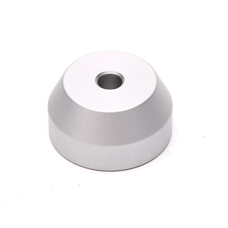 45 RPM-adapter Slitesterk, solid aluminiumssenteradapter for 7 tommer