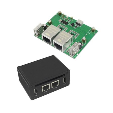 Dubbel Ethernet-kort USB HUB för RaspberryPi Zero 2W Högkvalitativ Expansionsadapterkort Plug and Play