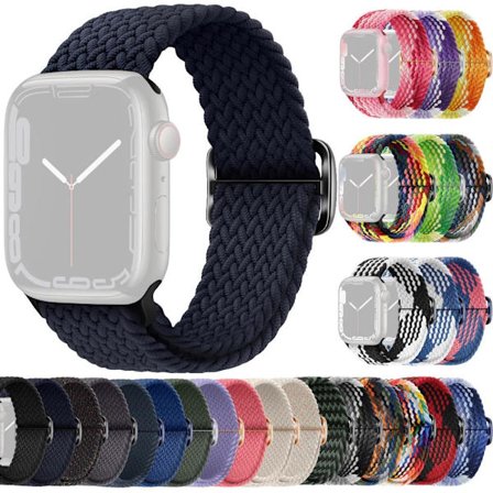 SKALO Flätat tygarmband Apple Watch SE 44mm - Fler färger