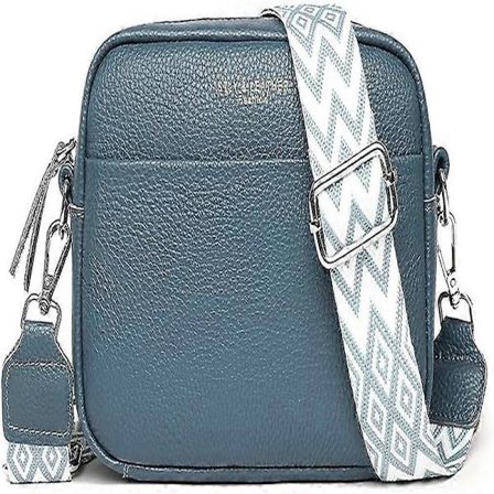 Messenger Bag Dam Bred Axelrem, Fanny Bag Dam Läderplånbok, Dam Liten Axelväska, Tygväska Med Avtagbar Axelrem