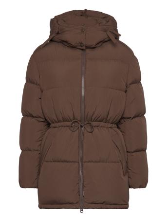 Mid Length Down Jacket GANT Brown
