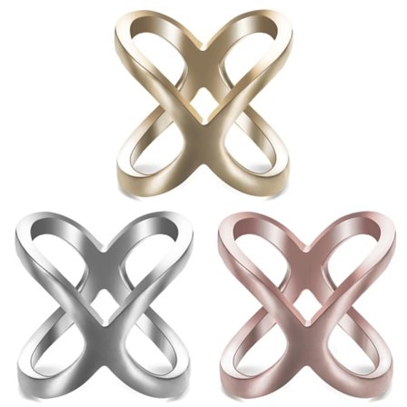 3st Scarf Clip Emalj Broscher Scarf Spänne Ring Clips - high quality