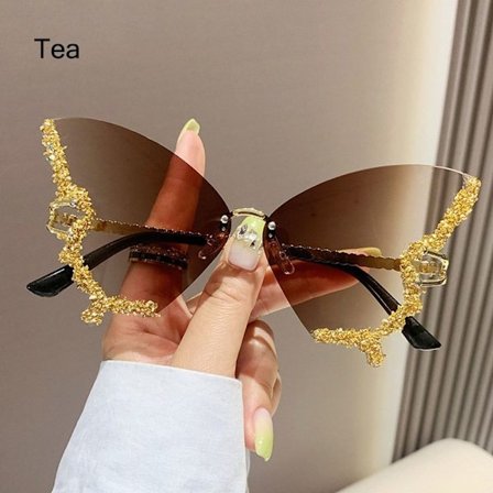 Lilla solbriller til kvinder Butterfly solbriller TEA TEA