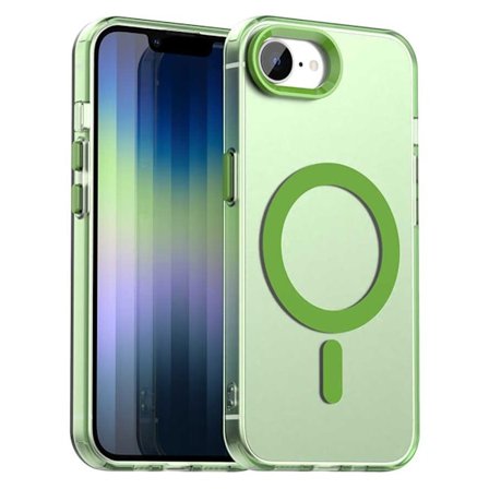 SKALO iPhone 16e Candy Series Hybrid Suojakuori - Vihreä