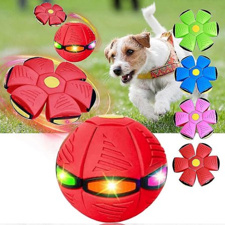2023 Ny Pet Legetøj Tallerkenbold, Tallerkenbold Hundelegetøj, Pet Legetøj Tallerken, Med 6 Led[HK]