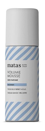 Matas Striber Volume Mousse Stærkt Hold Uden Parfume 50 ml, Hår, Hårstyling, Styling Mousse