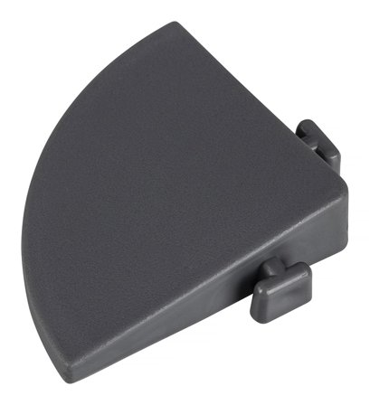 PELA 532222 Hjørnelist til garasjegulv, 2-pakk Grå, Garasjeinnredning & oppbevaring